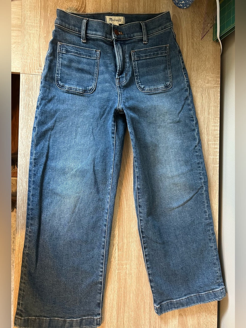 Madewell Perfect Vintage Wide-Leg Crop Jeans